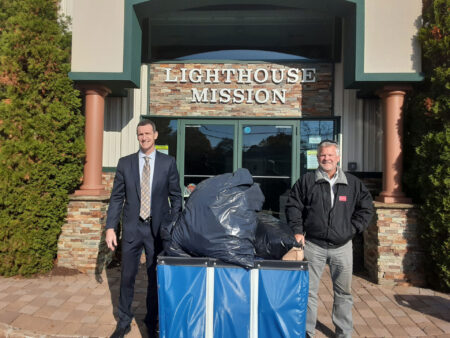 Dave Wilson and Paul Quinn at Lighthouse Mission